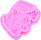 Dragon Silicone Mold Dragon Castle Fondant Molds For Cake Decoration Cupcake Topper Candy Polymer Clay Chocolate Gum Paste Set Of 2