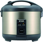 Tiger JNP-S55U 3-Cup Capacity White Rice Cooker with Non-Stick Inner Pot, Spatula and Measuring Cup, Keep Warm Setting Upto12 hours (Urban Satin)