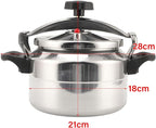 Pressure Cooker, Explosion Proof Stovetop Pressure Cooker with Double Bottom Canning Pot for Gas Stove Induction Cooker (3L)