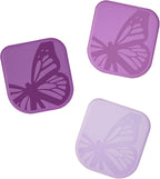 Tovolo Plastic Scraper Tool Set of 3 Butterflies for Pots Pans Dishes and Bakeware, Easy to Clean Dishwasher Safe BPA Free Scratch Resistant Nylon Pan Scraper Easily Scrapes & Cleans Cookware