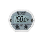 Taylor Instant Read Digital Meat Thermometer for Grill, BBQ & Kitchen, NSF Approved, Fast Internal Temperature Readings, F/C Switchable Display, Battery Included, Pocket Sleeve Clip, White