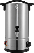 Coffee Urn, 65 Cup Coffee Percolator Commercial Coffee Maker, 10L Stainless Steel Coffee Maker Hot Water Beverage Dispenser Electric Coffee Urn For Catering, Wedding, Party