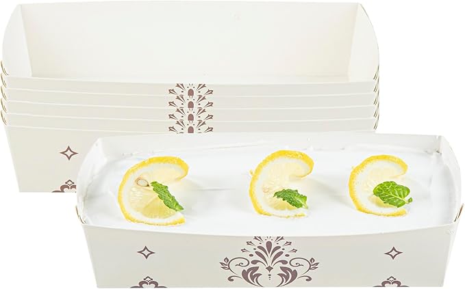 Restaurantware Baking Tray 100 Count 7.8 x 3.6 Inches 14 Ounce Disposable Paper Oven-Safe Baking Mold, Grease-Resistant Floral Design Beige Baking Molds for Cupcakes, Breads and Baking