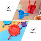 BESPORTBLE 4pcs Dumpling Press Cutter Set Large to Mini Plastic Dumpling Molds Kitchen Gadget for Home Cooking and Wonton Wrapping Random Color
