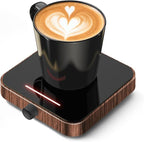 Maestri House Mug Warmer, Electric Coffee Cup Warmer for Desk with 3-Temp Settings,Auto Shut Off, Constant Temperature Heating for Beverage, Milk, Tea and Hot Chocolate at Home & Office (Wood Grain)