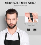 Syntus Apron for Men Women, Adjustable Cooking Kitchen Chef Aprons with 2 Pockets, Cotton/Polycotton/Polyester