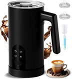 Electric Milk Frother, 4-in-1 Automatic Milk Frother and Steamer 11.8oz/350 ml, Hot and Cold Foam Maker, Milk steamer Warmer Heater Foamer for Coffee, Latte, Cappuccino, Matcha