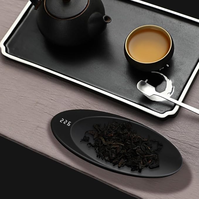 Digital Measuring Scoop Scale, Mini Tea Scale Spoons 0.1 Gram Electronic Weighing Spoon with Clear Display for Tea Coffee Beans Flour