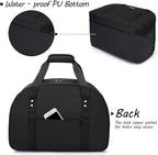 CURMIO Bartender Kit Travel Carrying Bag with Padded Compartment for Wine and Bar Tools Set, Bartender Shoulder Tote Bag for Home Indoor Outdoor Patio Party, Black, BAG ONLY, Patent Pending
