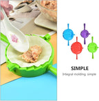 BESPORTBLE 4pcs Dumpling Press Cutter Set Large to Mini Plastic Dumpling Molds Kitchen Gadget for Home Cooking and Wonton Wrapping Random Color