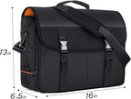 CURMIO Bartender Bag, Travel Bag for Bar Tools Set, Bartender Kits Storage with Padded Compartments for Wine Bottles, for Home Indoor Outdoor Patio Party, Black (Bag ONLY)