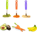 Mini Avocado Masher, Small Potato masher. Heavy Duty, Kitchen Utensil. Stainless Steel, Tiny Masher, Compact Mini smasher for Avocado - Effortless Guacamole Preparation, Dishwasher Safe (Plum Purple)