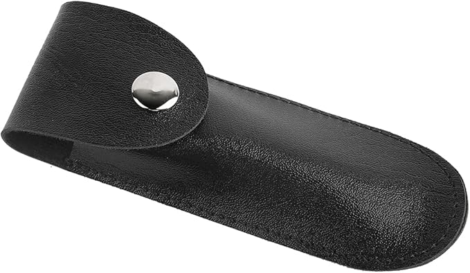 Bottle Opener Leather Case, Black PU Professional Wine Opener Leather Bag Bartender Essentials Wine Tool PU Bag