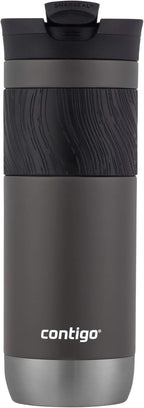 Contigo Byron Vacuum-Insulated Stainless Steel Travel Mug with Leak-Proof Lid, Reusable Coffee Cup or Water Bottle, BPA-Free, 20oz 2-Pack in Sake & Blue Corn Perfect for Hot and Cold Beverages