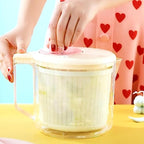 2.5L Mini Salad Spinner Small, Lettuce Spinner with Vegetable Washing Basket, Fruit Washer, Salad Washer