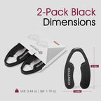 GOBETTER 2 Pcs Wine Foil Cutter Magnetic Design, 4 Stainless Blades Foil Remover Wine Bottles Opener Accessory, Removes Foil Top Effortlessly for Wine Lovers, Black