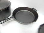 Lodge Cast Iron Set - Pre-Seasoned Kitchen Set - Skillet, Griddle & Dutch Oven Included - PFAS-Free Non-Toxic Cookware - 4-Piece Set