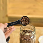 16 Pcs Stainless Steel Measuring Cups and Measuring Spoons Set, Heavy Duty Metal Measuring Cups and Scoops for Kitchen Cooking Baking Includes 5 Cups, 6 Tbsp Tsp Spoons & 5 Mini Spoons(BLK)
