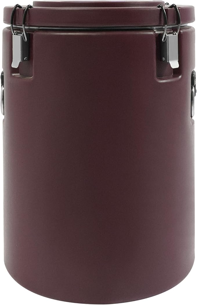 Eapmic 42.27Qt Insulated Food Container, Stainless Steel Container, 40L Commercial Soup Carrier 15 Hours Heat Preservation for Hot and Cold Food Storage Restaurant Canteen Home Lunch Use (Brown, 40L)