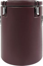 Eapmic 42.27Qt Insulated Food Container, Stainless Steel Container, 40L Commercial Soup Carrier 15 Hours Heat Preservation for Hot and Cold Food Storage Restaurant Canteen Home Lunch Use (Brown, 40L)