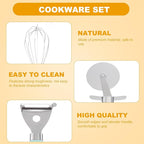 Generic Plastic Handle Cooking Tools Set Kitchen Utensil Kit with Spatula Spoon Turner Tongs Eco-friendly Material for Safe Healthy Baking and Cooking Gift for Home Cooks