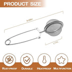 nap Ball Tea Strainer, Ridworg 3 Pack Premium Stainless Steel Tea Infuser with Handle for Loose Leaf Tea Fine Mesh Tea Balls Filter Infusers