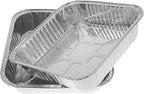 Waytiffer 10pack- 8 x 8 Aluminum foil Pans Disposable Heavy Duty Square baking Cake Pan, Cooking Tins Homemade Breads Oven Pan, Baking cake Roasting Pans