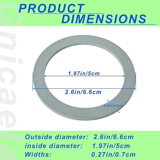 Blender Gasket Replacement Parts, Rubber Ring Seal Rings Blender Accessories for Oster and Osterizer Blender (4 Pieces)