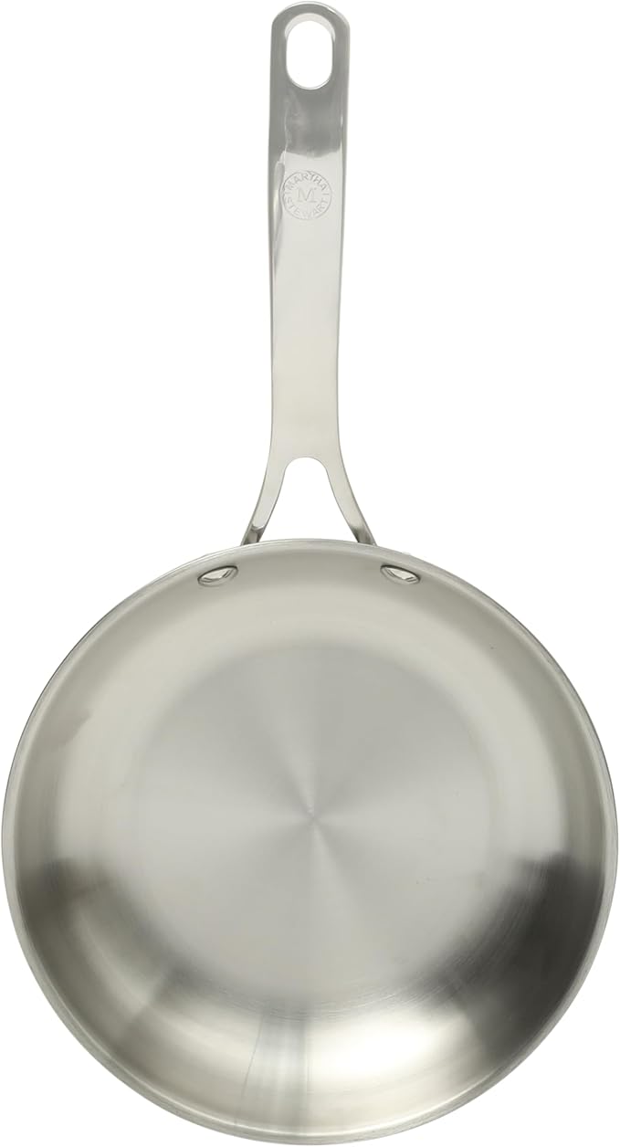 Martha Stewart Castelle 8" Stainless Steel Frying Pan Non Toxic Fry Pan Skillet