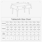 BALCONY & FALCON Rectangle Tablecloth Washable Wrinkle Resistant and Water Proof Table Cloth Decorative Linen Fabric Tablecloths for Dining Parties Kitchen Wedding and Outdoor Use (White, 57x118)