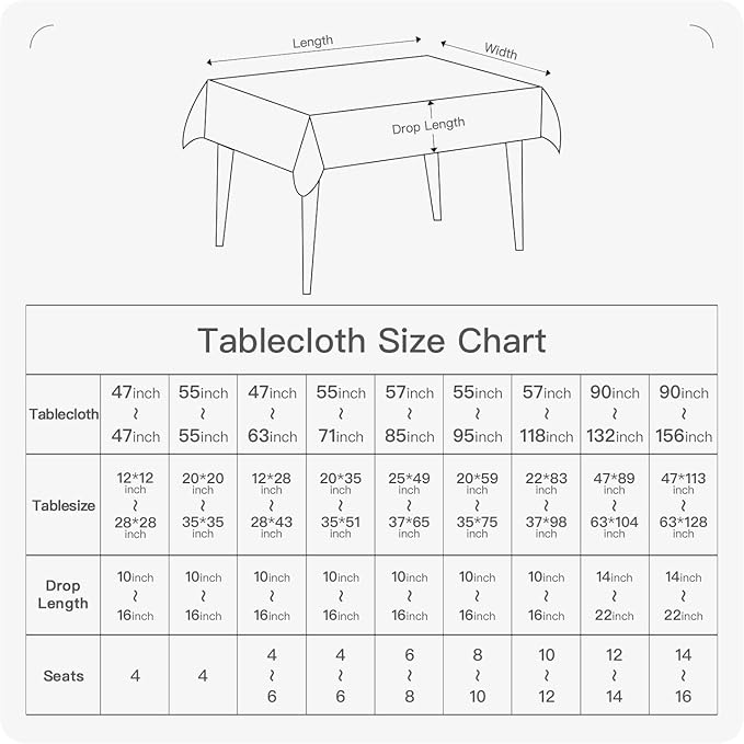 BALCONY & FALCON Rectangle Tablecloth Washable Wrinkle Resistant and Water Proof Table Cloth Decorative Linen Fabric Tablecloths for Dining Parties Kitchen Wedding and Outdoor Use(Coffee Brown, 55x95)