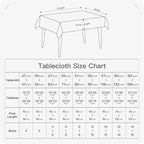 BALCONY & FALCON Rectangle Tablecloth Washable Wrinkle Resistant and Water Proof Table Cloth Decorative Linen Fabric Tablecloths for Dining Parties Kitchen Wedding and Outdoor Use(Coffee Brown, 55x95)