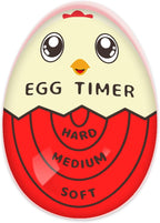 Lasubst Egg Timer for Boiling Eggs that Changes Color When Done, Red