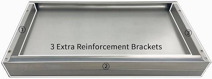 2 Pack Stainless Steel Shelf 12"x24" 260LB, Commercial Wall Mounted Metal Shelving for Home Kitchen, Restaurant