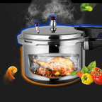 Electric Pressure Cooker, Kitchen Pressure Cooker Cookware 18/20/22cm Gas Stove/Open Fire Pressure Cooker Outdoor Camping Cook Tool Steamer,One Color-3L