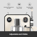 Gemilai Espresso Machine & Electric Coffee Grinder Bundle for Cappuccino, Latte