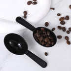 Small Scoops for Canisters, 5 Pack Plastic Scoopers for Containers, Black Coffee Measuring Scoop for Tea, Sugar, Cereal, Milk, Spices(7g)