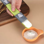 【Spaghetti Measuring Tool & Adjustable Measuring Spoon Combo Set】Kitchen Quantitative Tool for Cooking Baking, Pasta Portion Control with Gram/mL Scale for Restaurants Home Hotel Use