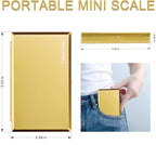 THINKSCALE Digital Milligram Scale, 50g/0.001g Gold Jewelry and Gem Scale, Mg Scale for Powder, Reloading, Micro Gram Scale with Calibration Weight, Includes Scoop, Powder Pan and Tweezers