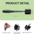 Meat Chopper, 5 Curve Blades Ground Beef Smasher, Heat Resistant Hamburger Smasher Tool, Nylon Potato Masher Utensil, Ground Meat Chopper, Meat Separator Tool for Hamburger, Non Stick Mix Chopper