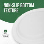 Dessert Plates, 100 Pack Small Paper Plates, Paper Plates 6 Inch – 100% Compostable Plates, Water & Oil Proof Disposable Plates, Microwavable Perfect Paper Plate For Party - White