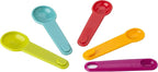 Joie Measuring Spoons, Assorted Colors, Imperial and Metric Measurements, 5-Piece Set