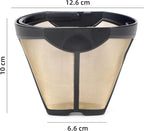 134KKW300 Coffee Permanent Filter for Ninja CFP Dual Brew Models, Reusable Coffee Filter Compatible with Ninja Coffee Maker CFP201 CFP250A CFP300 CFP301 CFP305 CFP451CO CFP451CCO CFP307 (1)