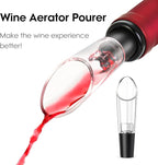 Beneno Multifunctional Wine Bottle Opener Gift Wing Corkscrew, Foil Cutter, Vacuum Stopper & Aerator Pourer, Perfect for Wine Lovers Man Woman, Ingot Silver