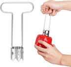 Fruit and Vegetable Corer, 2025 New Upgraded Stainless Steel Fruit Coring Remover T-Type Bell Chili Pepper Seed Deseeder Cutter Tool for Vegetables Fruit Kitchen Utensils