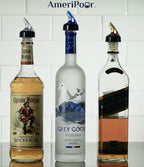 Measured Pourer - Liquor Bottle Pourers - Collared -(3pk) Made 100% In The USA. Bar Spouts That Don't Leak - No Cracks, Just A Perfect Cocktail Pour Everytime. Great for Wine Too! (1.25oz)