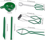 Canning Supplies Essentials Boxed Set, Canning Supplies Starter Kit, 6 Piece Set Included Canning Jar Lifter Canning Funnel Bubble Popper And Measurer Magnetic Lid Lifter Jar Wrench kitchen Tongs