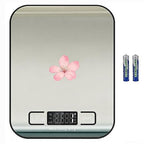 Digital Shipping Scale,Stainless Steel Panel, Accurate Portable Postal Scale for Packages, Small Business,Kitchen, Food, Handmade, Liquids, and Boutique (Stainless Steel Battery (5kg/1g))