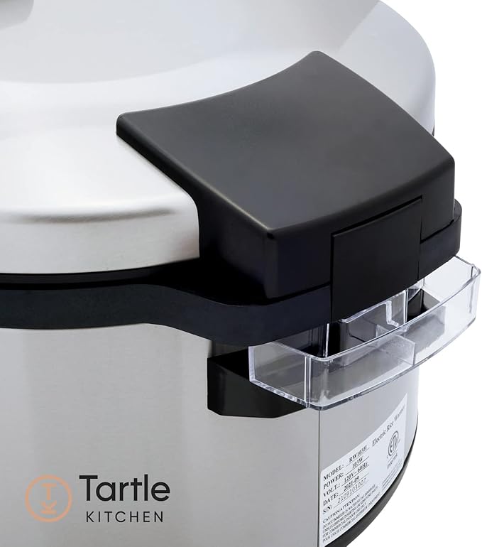 Tartle Commercial Rice Warmer and Soup Warmer - Warms 64 Cups Continuously for 12+ Hrs - Large Capasity, Non Stick & Keeps Rice Fluffy