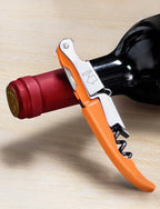 CORKAS Wine Key - Professional Handcrafted Heavy Duty Waiter Corkscrew, Compact Wine Opener with Double Hinged, Foil Cutter and Bottle Opener, Gifts for Severs, Sommelier, Bartenders (4Pack-PRBD)